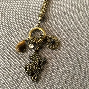 Antique Gold Finish Necklace